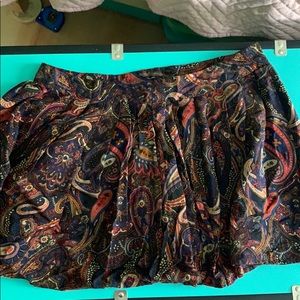 Pattered Mini Skirt